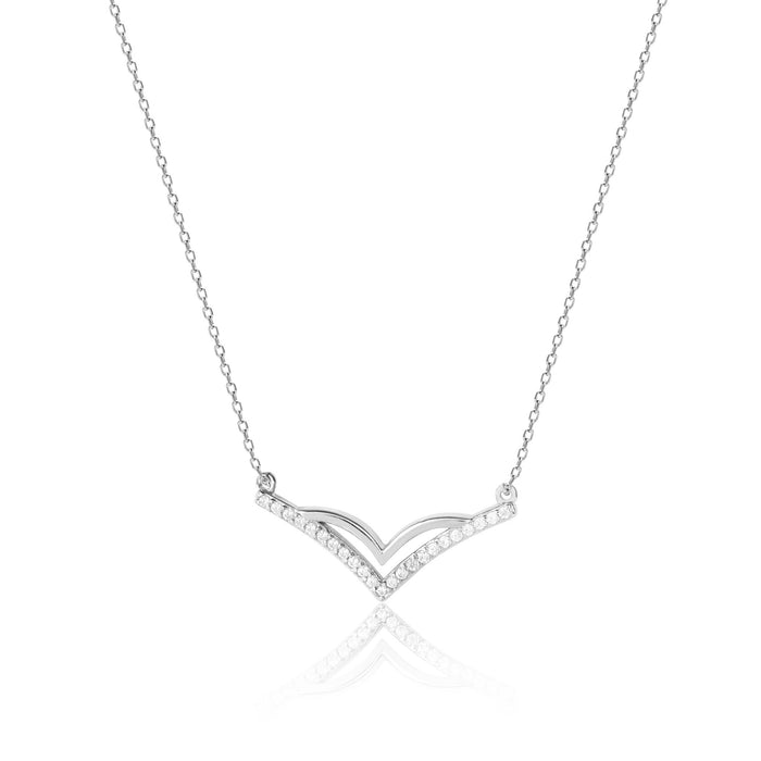 Sleek Elegance V Neckline Chain Locket