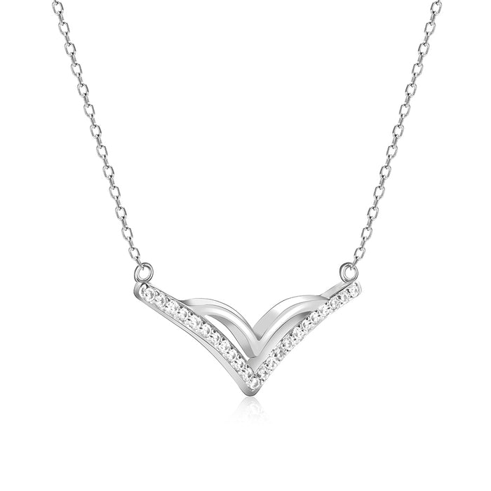 Sleek Elegance V Neckline Chain Locket