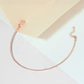 Sleek Serpent Silver Bracelet