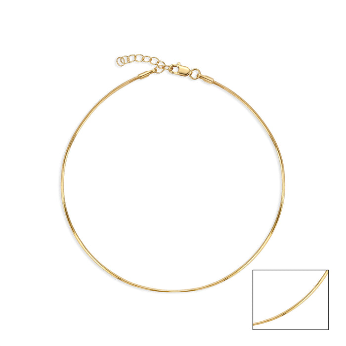 Sleek Snake Chain Anklet