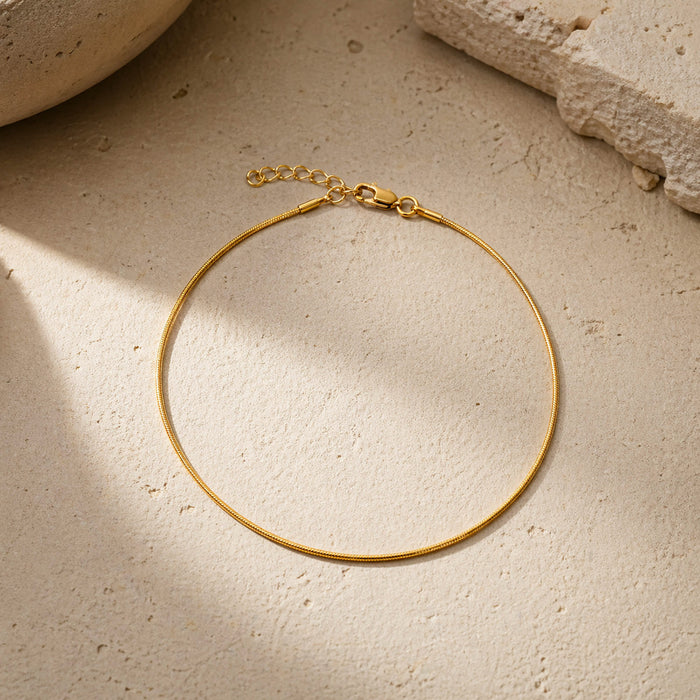 Sleek Snake Chain Anklet
