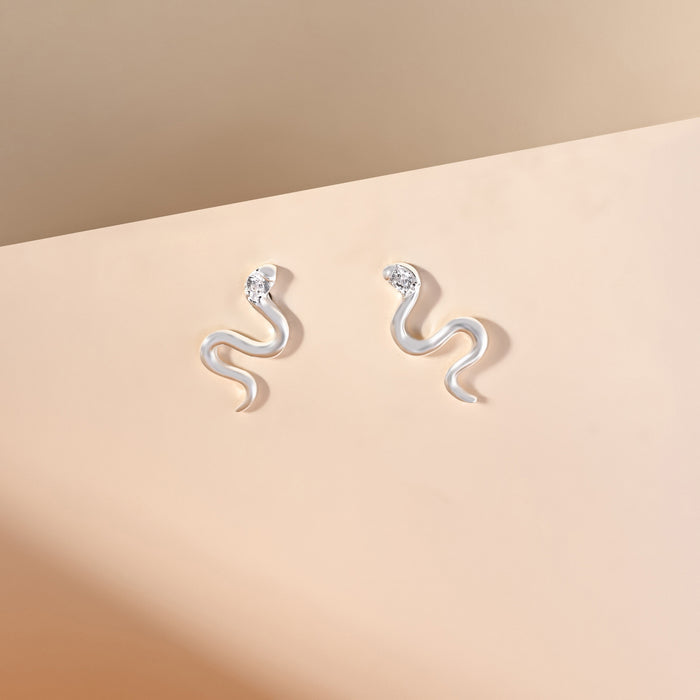 Sleek Snake Earrings