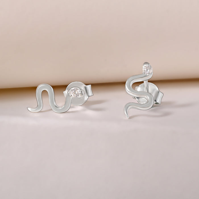 Sleek Snake Earrings