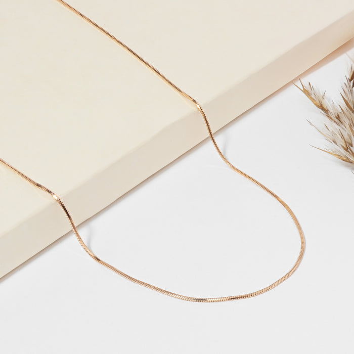 Sleek Snake Silver Chain