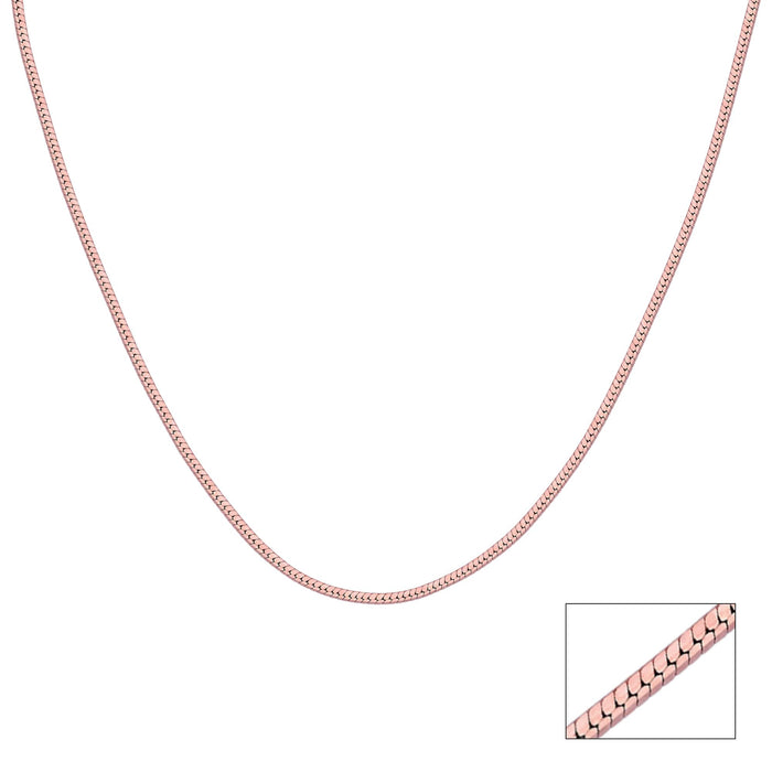 Sleek Snake Silver Chain