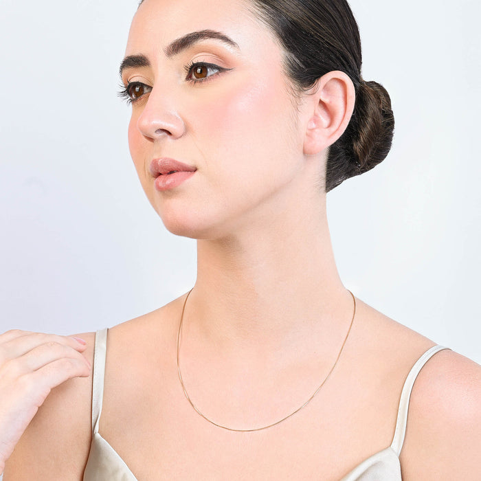 Sleek Snake Silver Chain