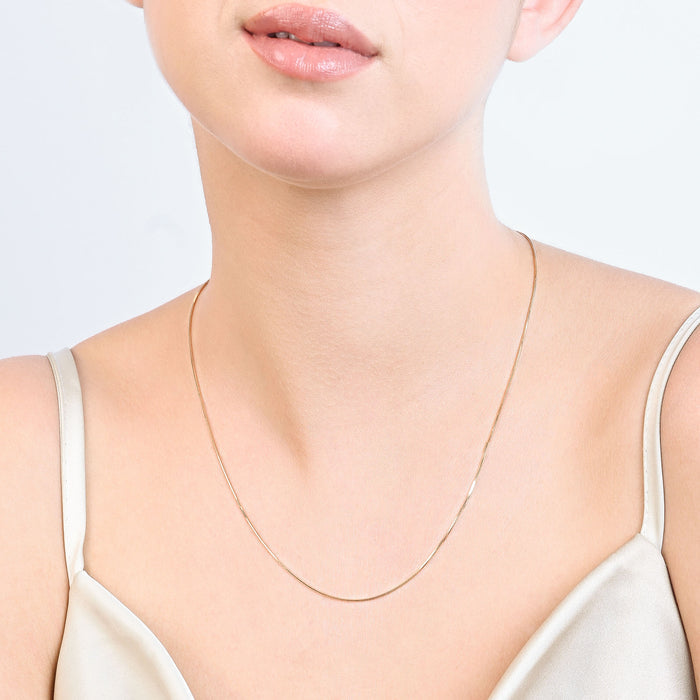 Sleek Snake Silver Chain