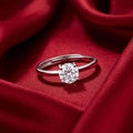 Solitaire Silver Ring
