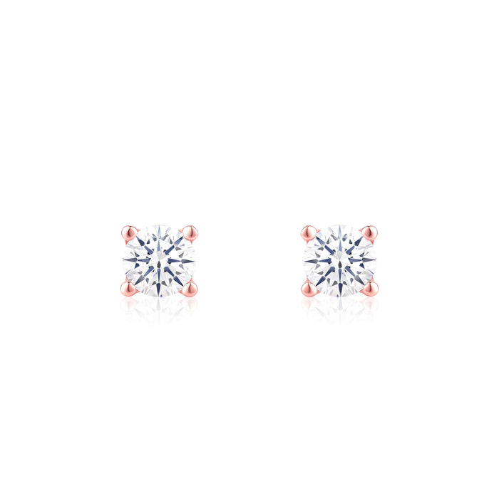 Solitaire Stud Earrings