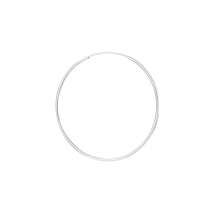 Solyn Silver Hoops