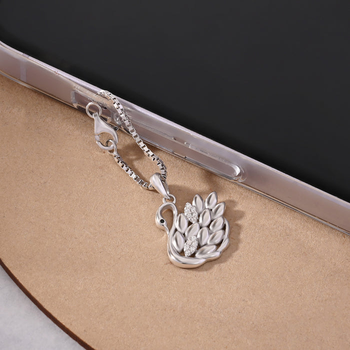 Sparkle Swan Charm