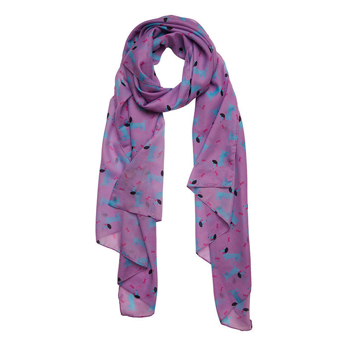 Spiffy the Sausage Dog Large Neck Scarf by Erstwilder