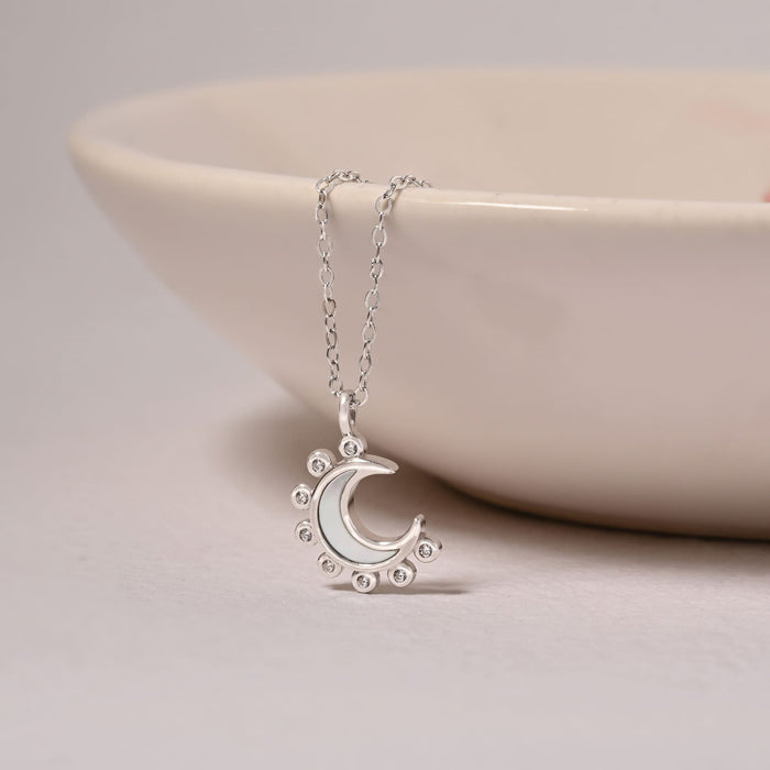 Spike Half Moon Necklace