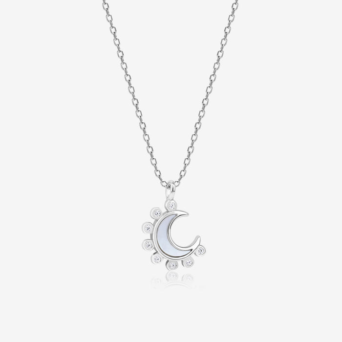 Spike Half Moon Necklace