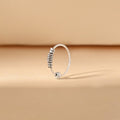 Spiral Wrap Oxidised Nose Ring