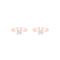 Square CZ Toe Ring