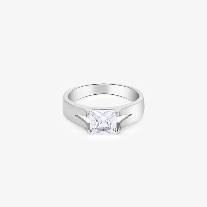 Square Stone Men's Ring