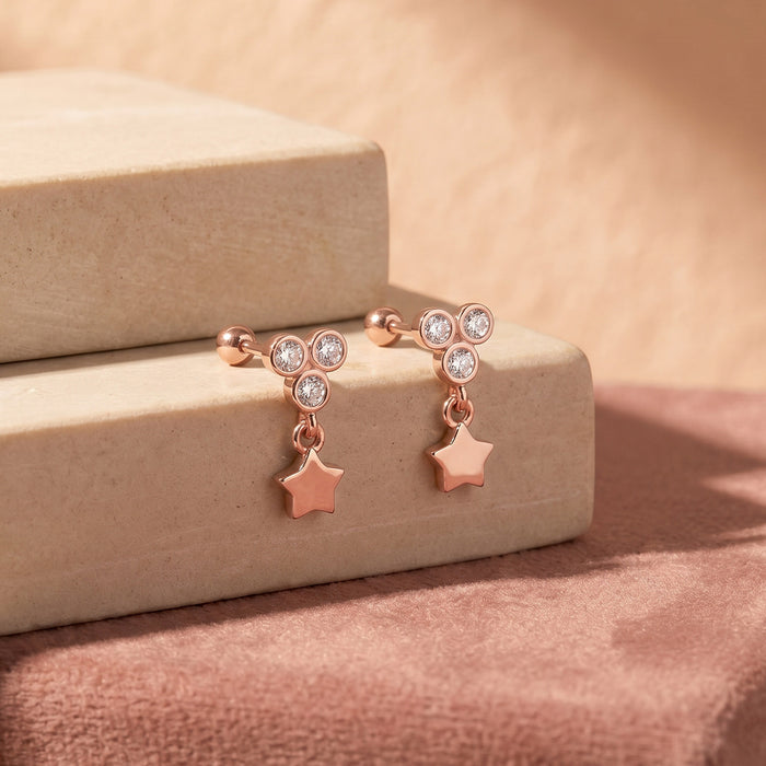 Star Dangle Stud Earring