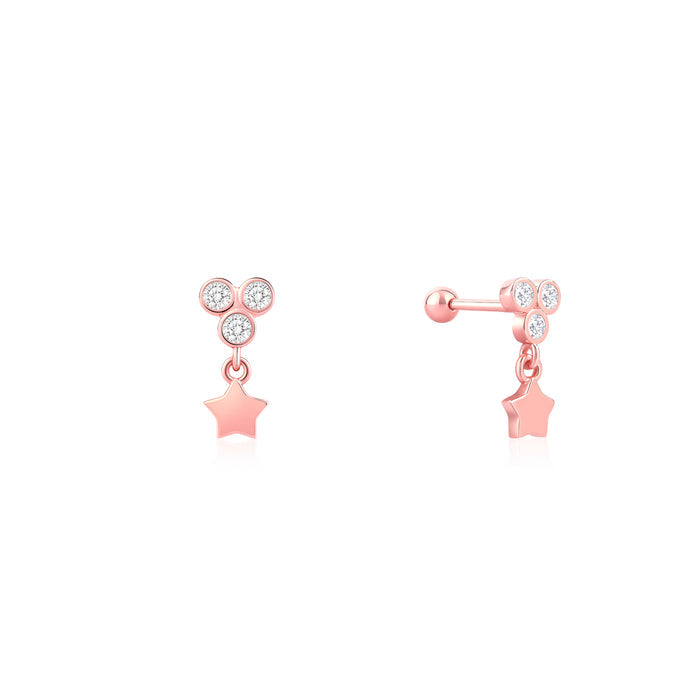 Star Dangle Stud Earring