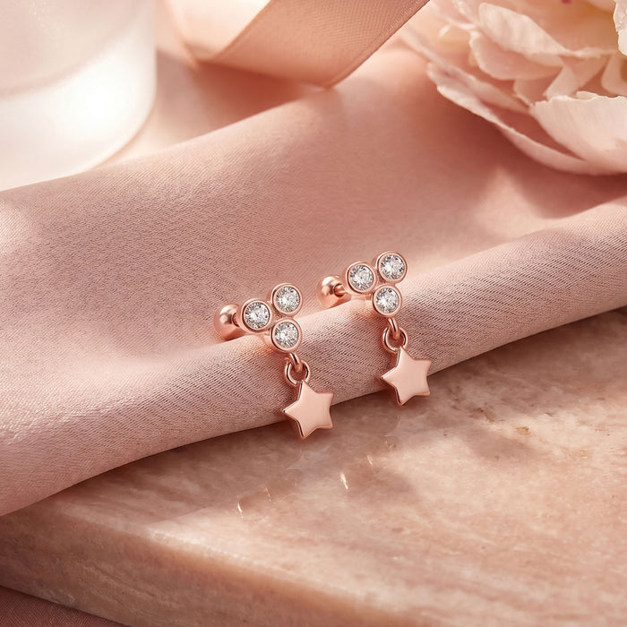 Star Dangle Stud Earring
