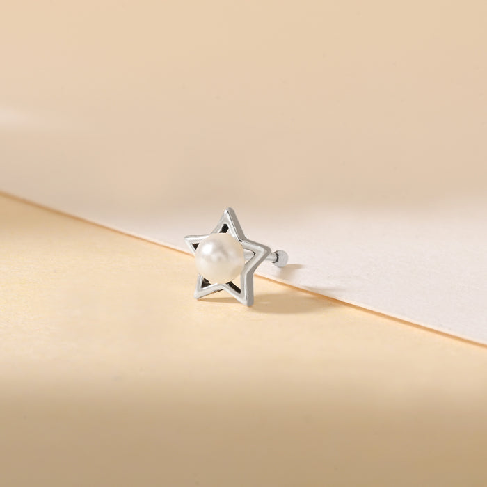 Starry Pearl Spark Nose Pin