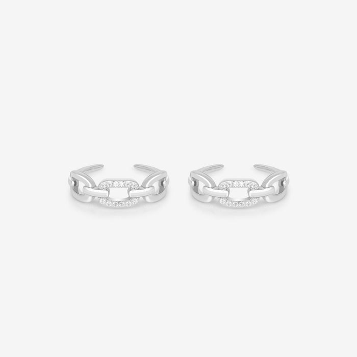 Stone Interlocking Toe Ring