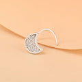 Studded Moon Nose Pin