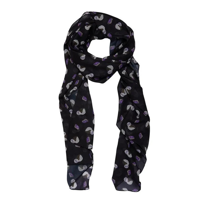 Studious Snow Owl Large Neck Scarf by Erstwilder