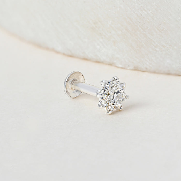 Tara Bloom Silver Nose Pin