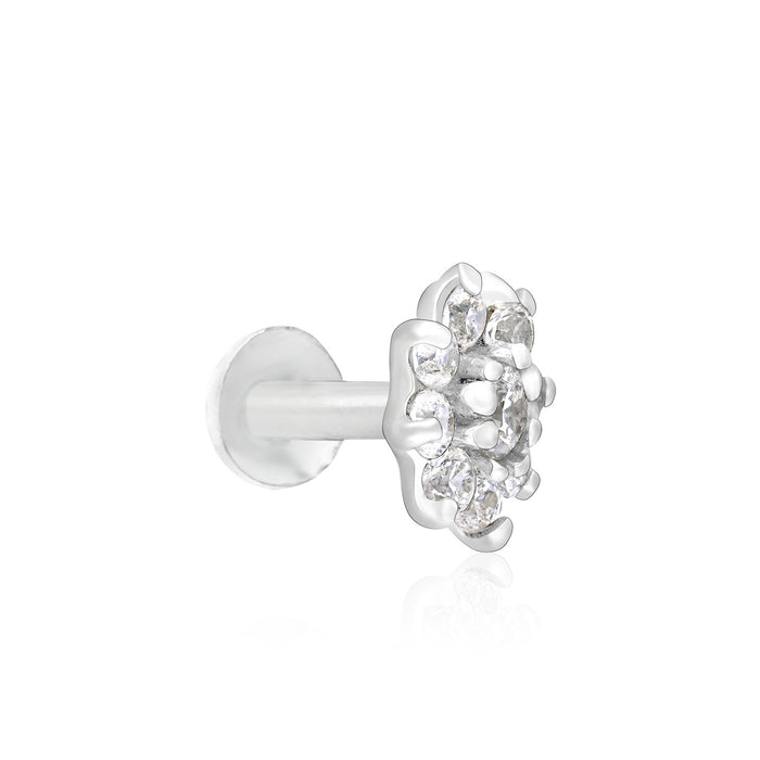 Tara Bloom Silver Nose Pin