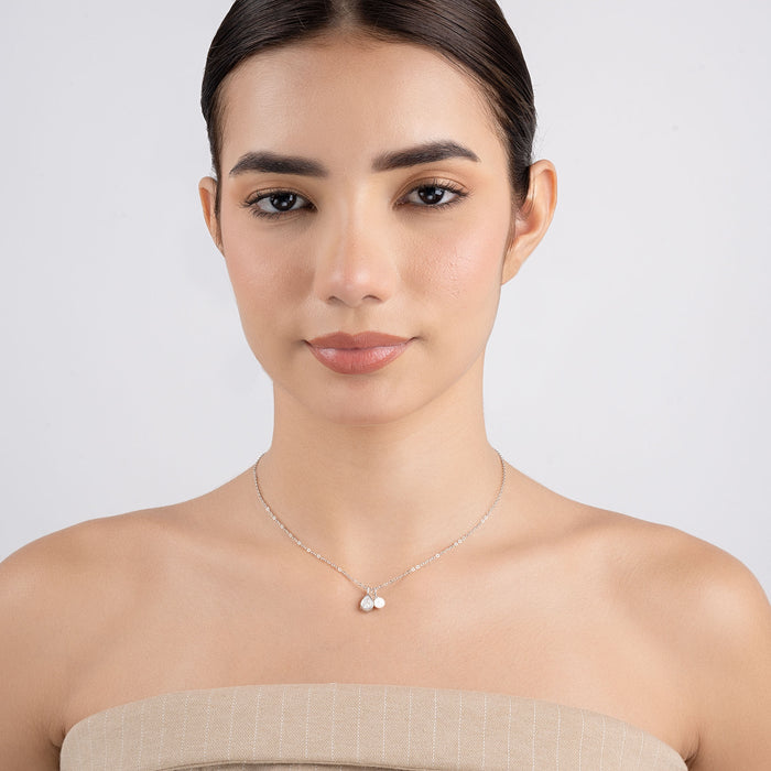 Teardrop Pearl Charm Chain