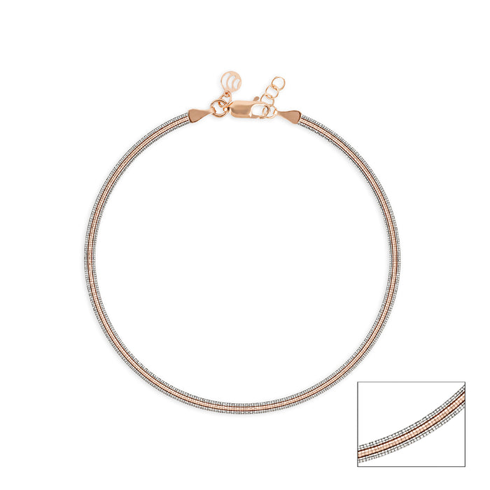 Textured Snake Chain Anklet