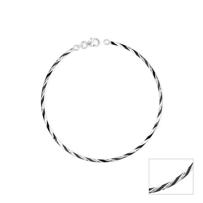 Textured Spiral Anklet