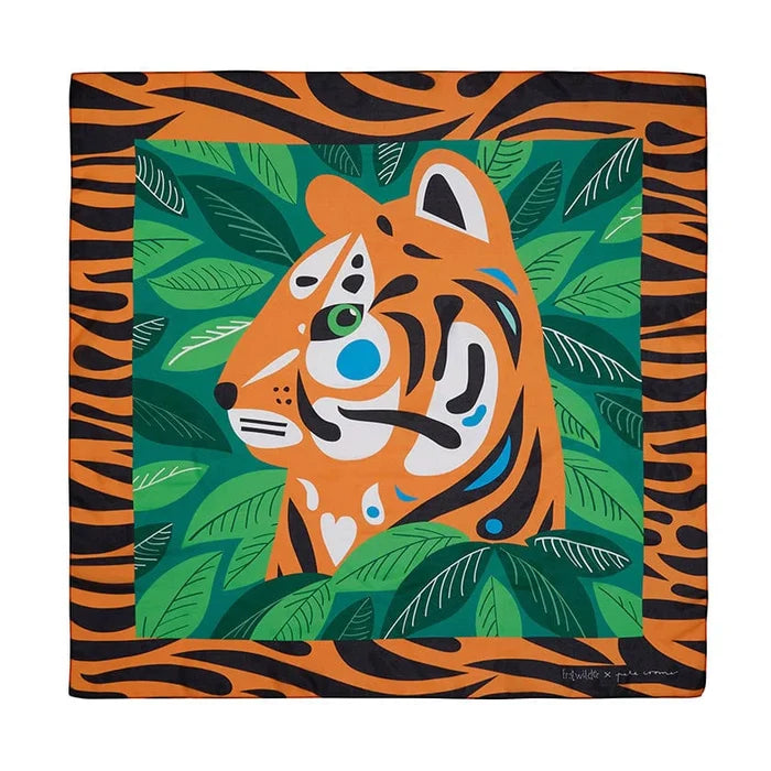 The Tranquil Tiger Square Scarf by Erstwilder x Pete Cromer Wildlife (2022)