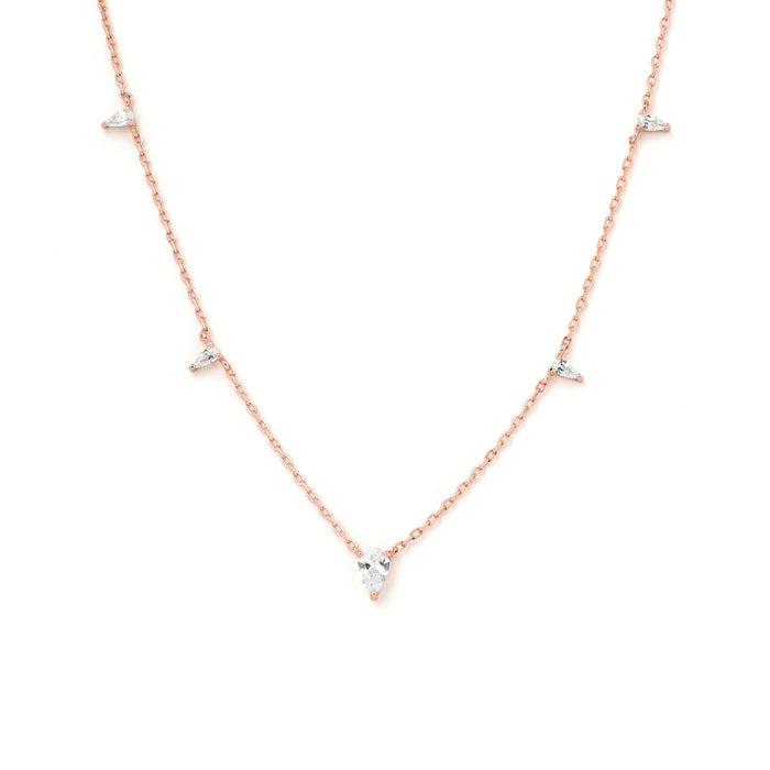 Tiny Triangle Drop Necklace