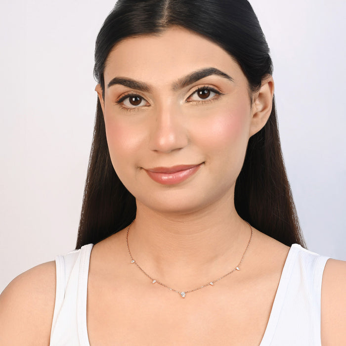 Tiny Triangle Drop Necklace