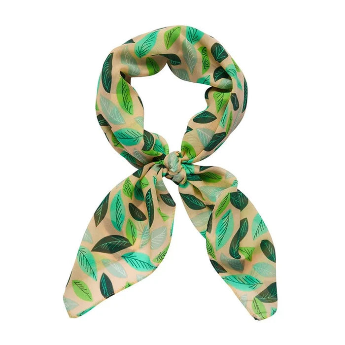 Tranquil Leaves Head Scarf by Erstwilder Pete Cromer Wildlife (2022)