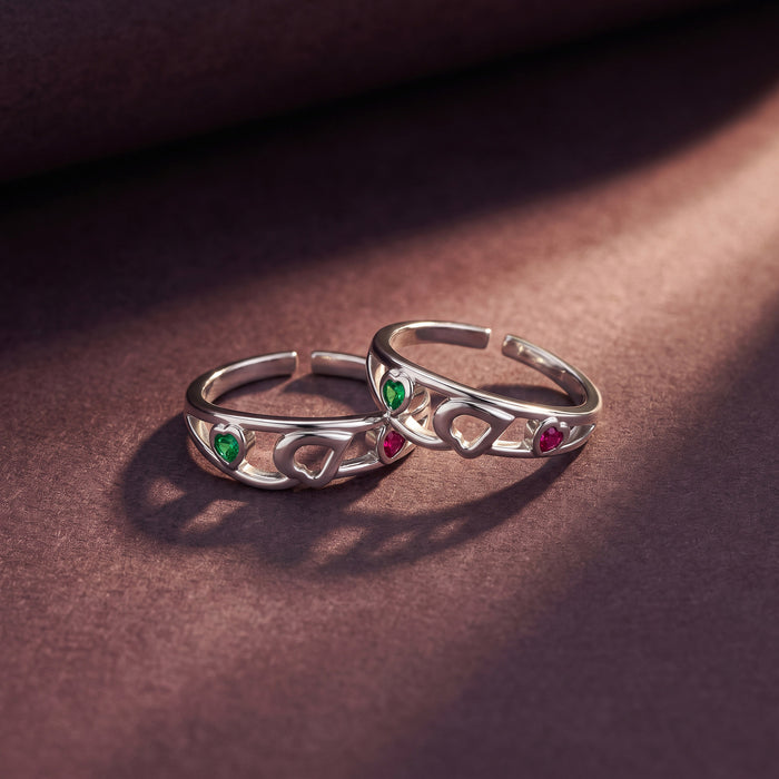 Trio Heart Toe Ring
