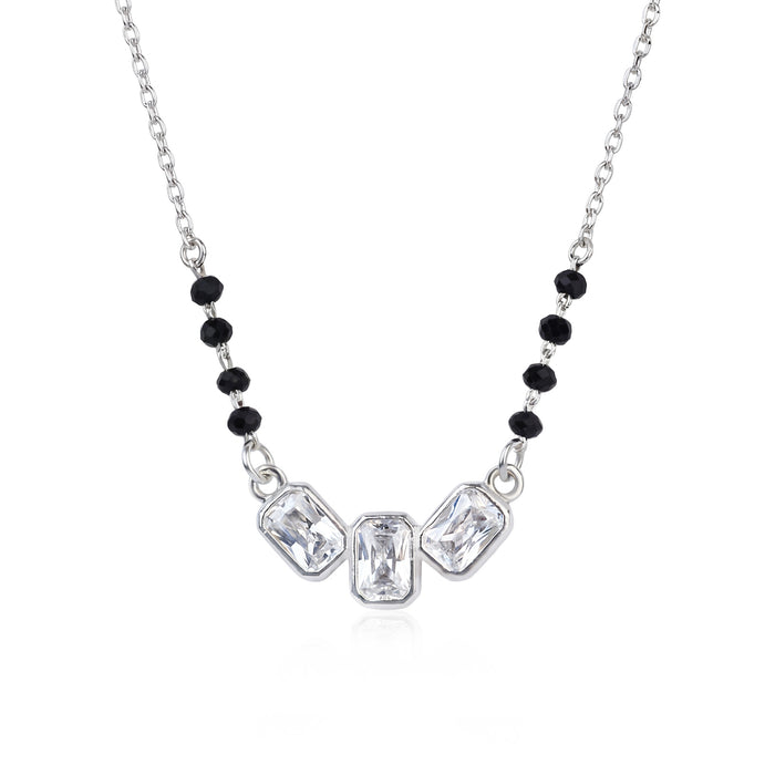 Triple Baguette Zircon Mangalsutra