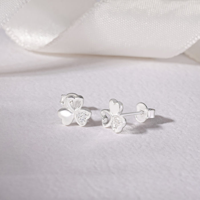 Triple Heart Earrings