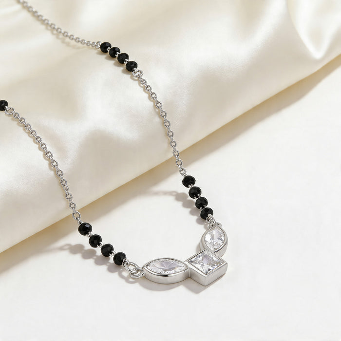Triple Stone Zircon Mangalsutra