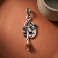 Trishul Ganesha Rudraksha Silver Pendant