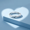 Twist Band Plain Silver Ring
