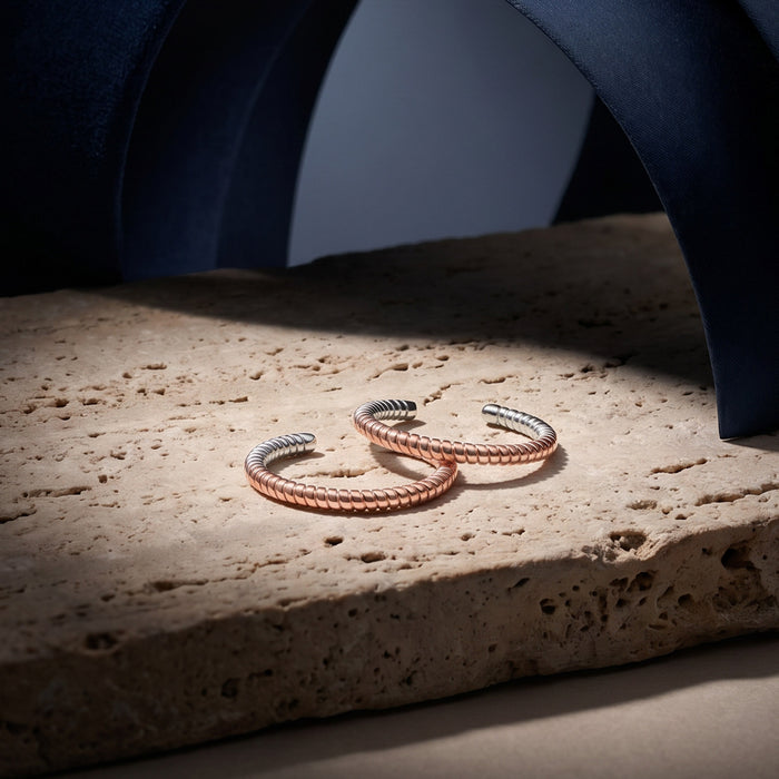 Twist Ridge Toe Ring