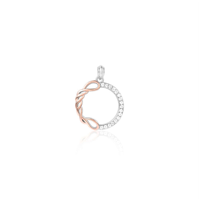 Two-Tone Elegance Pendant set
