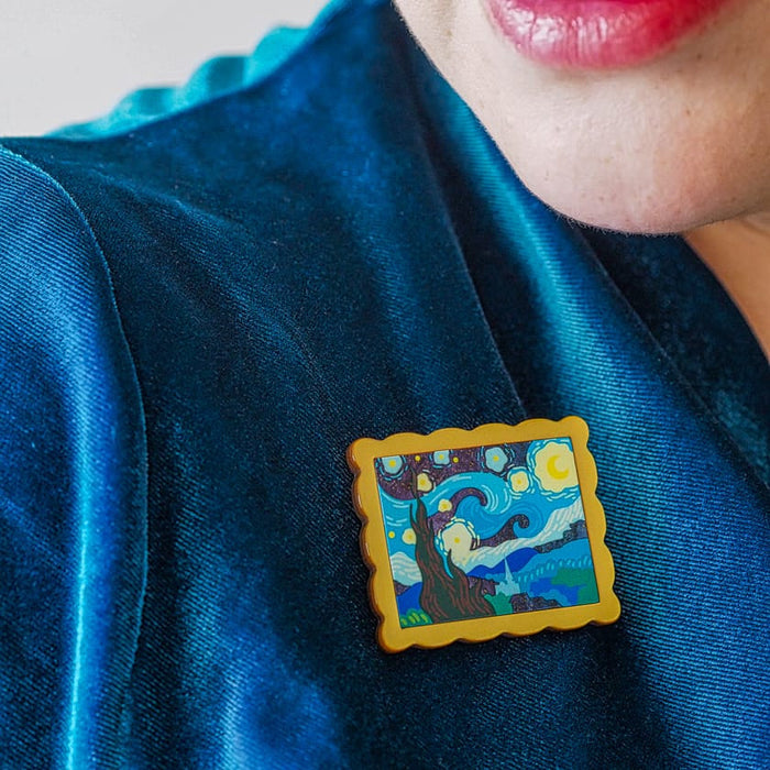 Van Gogh Simplified Mini Brooch - Erstwilder Arts & Crafts (2026)