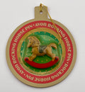 Vintage 1985 Avon Christmas Rocking Horse Pin Ornament