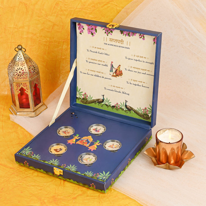 Wedding Ceremony 999 Silver Coin Box (5 Coins)