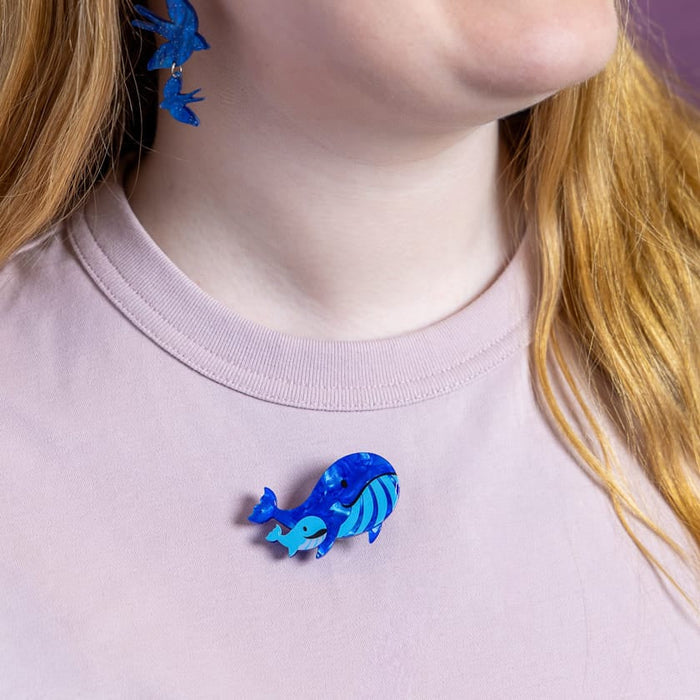 Whales Simplified Mini Brooch - Erstwilder By Your Side Brooch (2026)