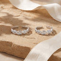 Whirls Silver Toe Ring